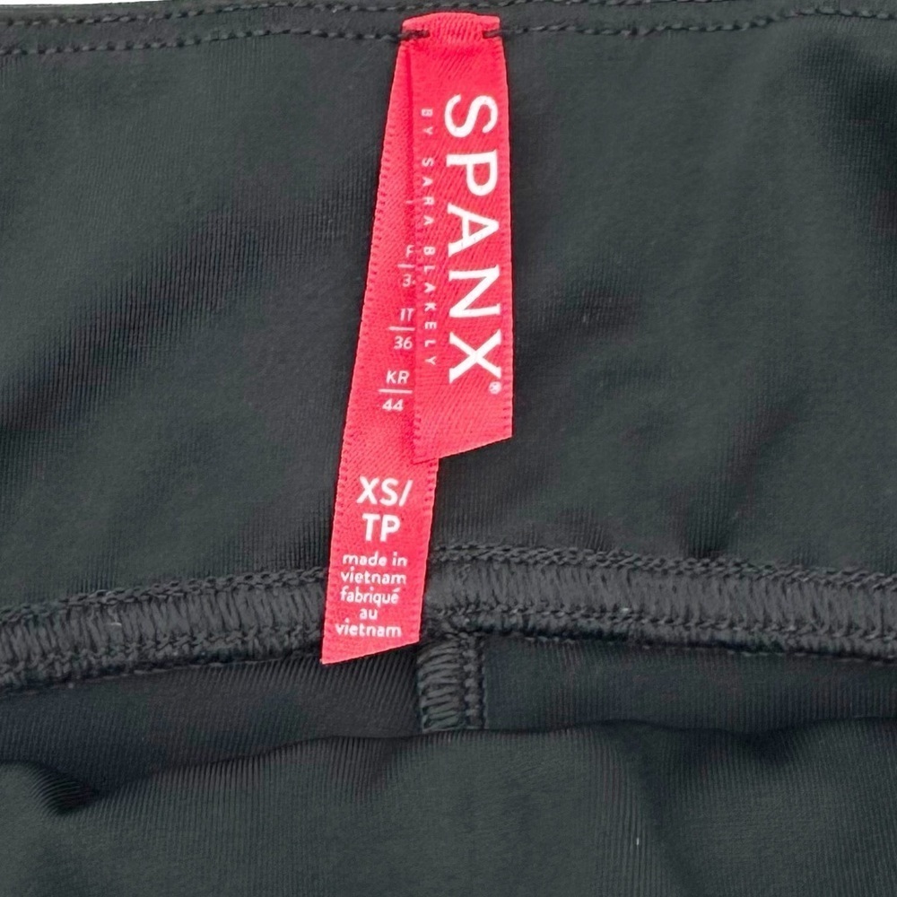 Spanx Black Faux Leather Leggings XS High Rise Shaping - Picture 6 of 12